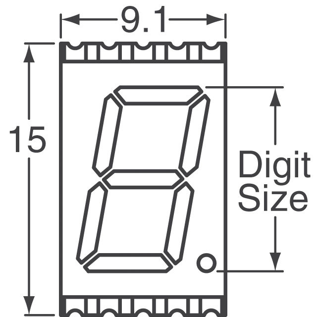 ACSC04-41CGKWA-F01 Kingbright  Modules d'affichage - Caractères et chiffres à LED